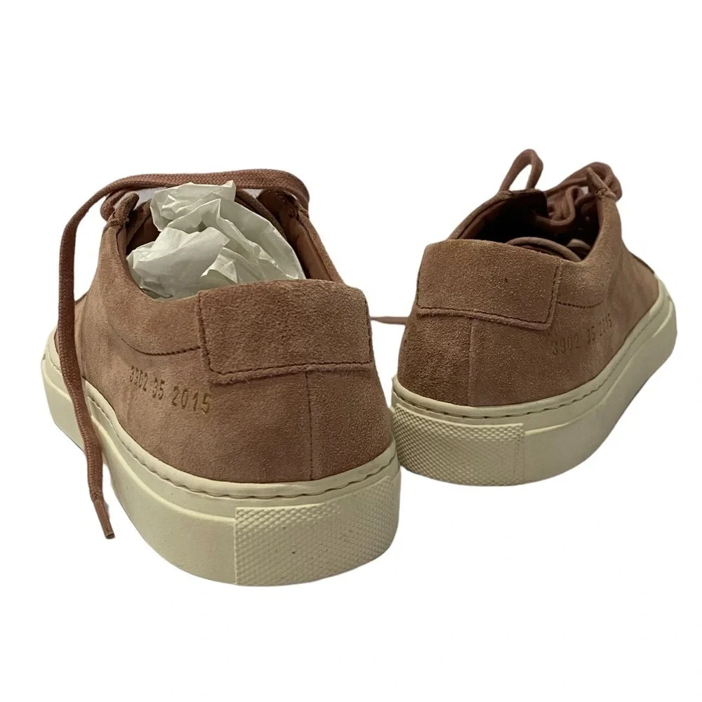 COMMON PROJECTS Original Achilles Low-Top Sneakers Suede Blush 35 New